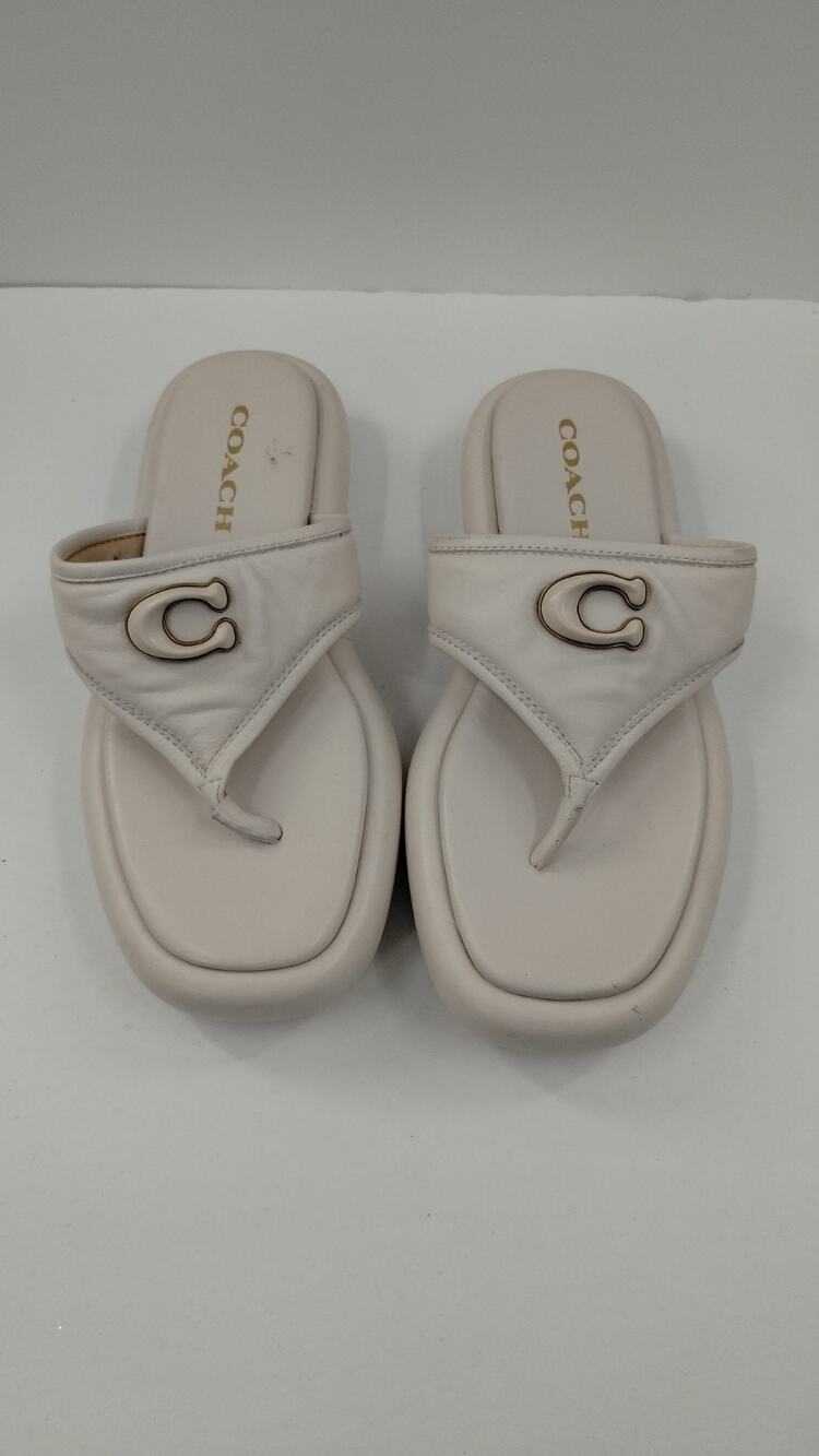 COACH Women's Sylvie Bubble Flatform Thong Sandals